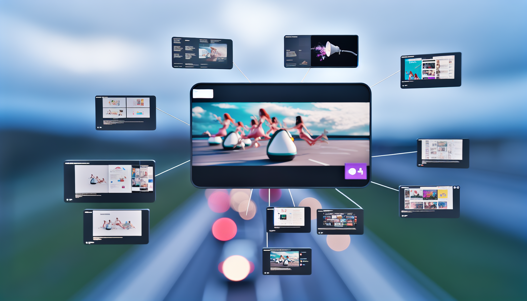 Photo of visually compelling display ads