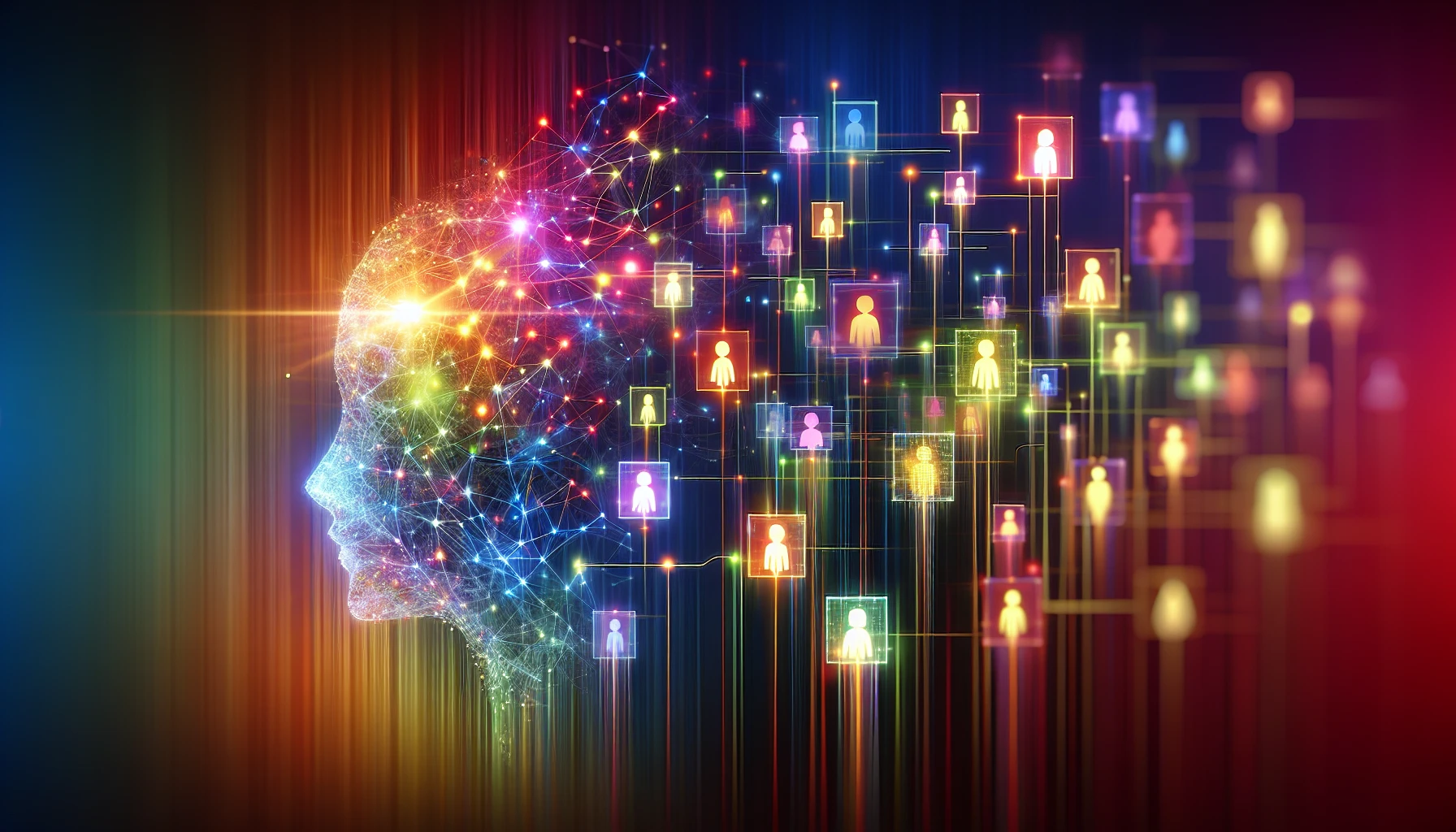 Illustration of AI algorithms analyzing data for Google Ads Demand Gen Campaigns