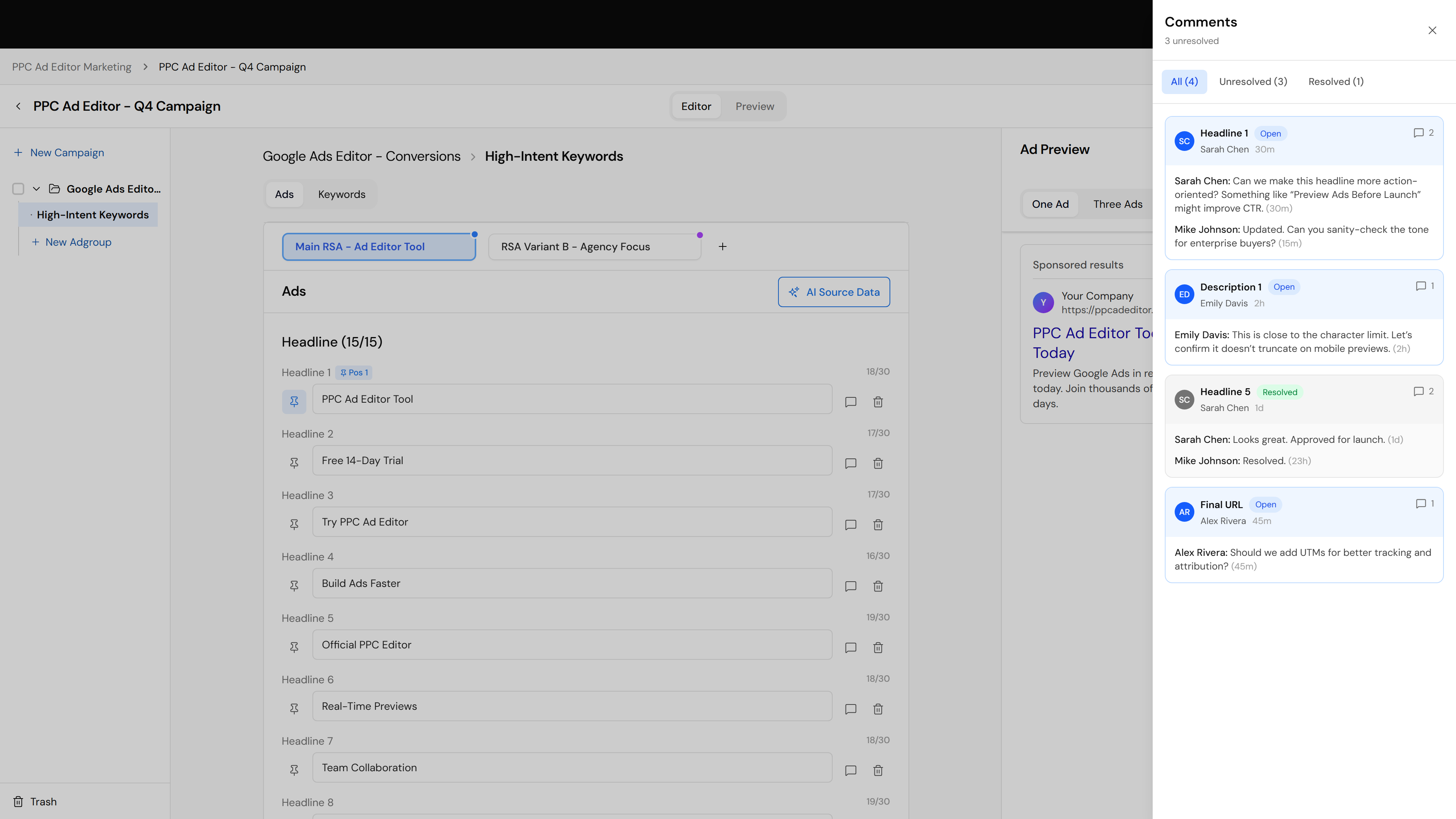 Collaborate & get feedback