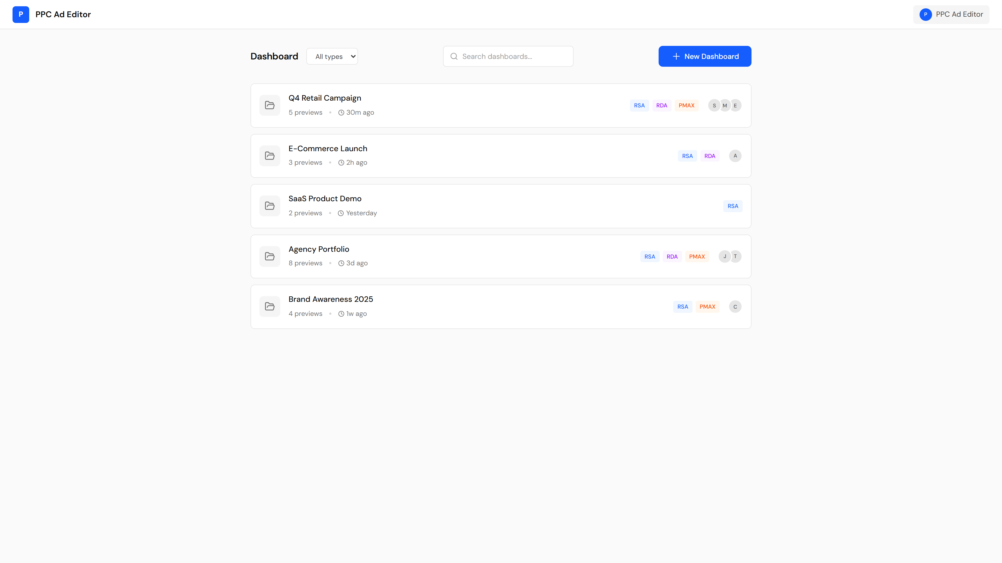 Dashboard Overview